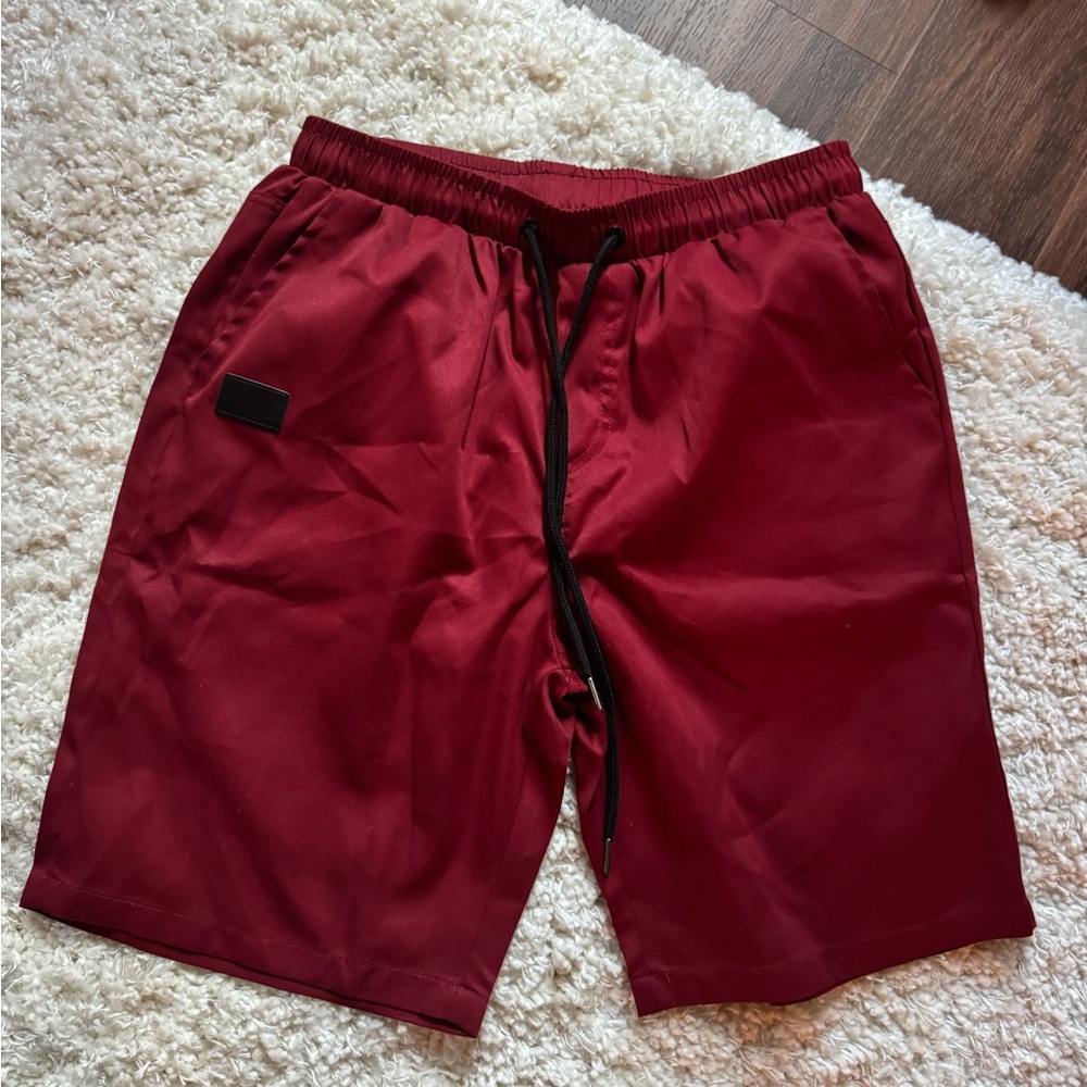 NFINITY Burgundy Athletic Shorts